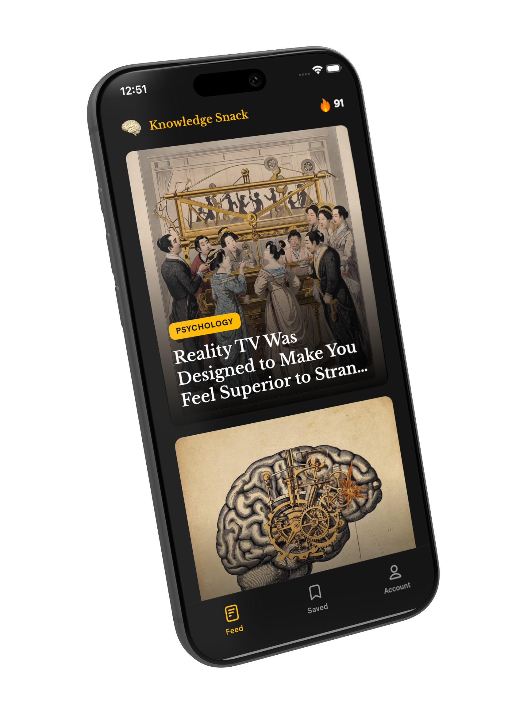 Knowledge Snack app screenshot